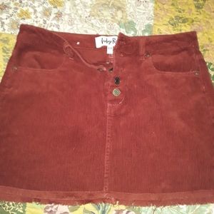 Corduroy Mini Skirt